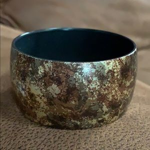 PREMIER DESIGNS Brown and Gold Bangle Bracelet EUC